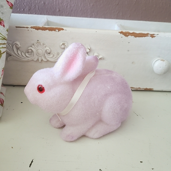 Vtg Fuzzy Bunny Rabbit - Picture 2 of 6